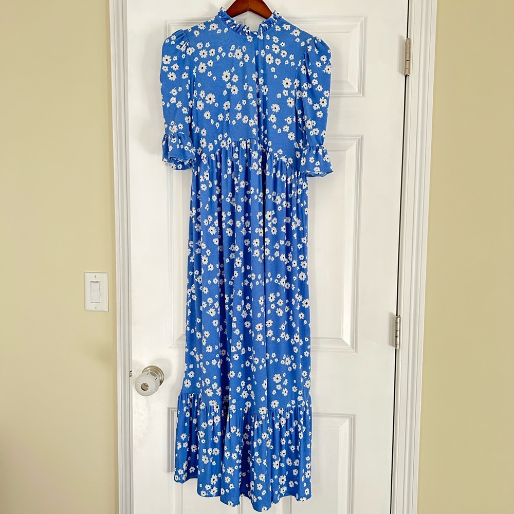 NWT Blue Floral Maternity Dress